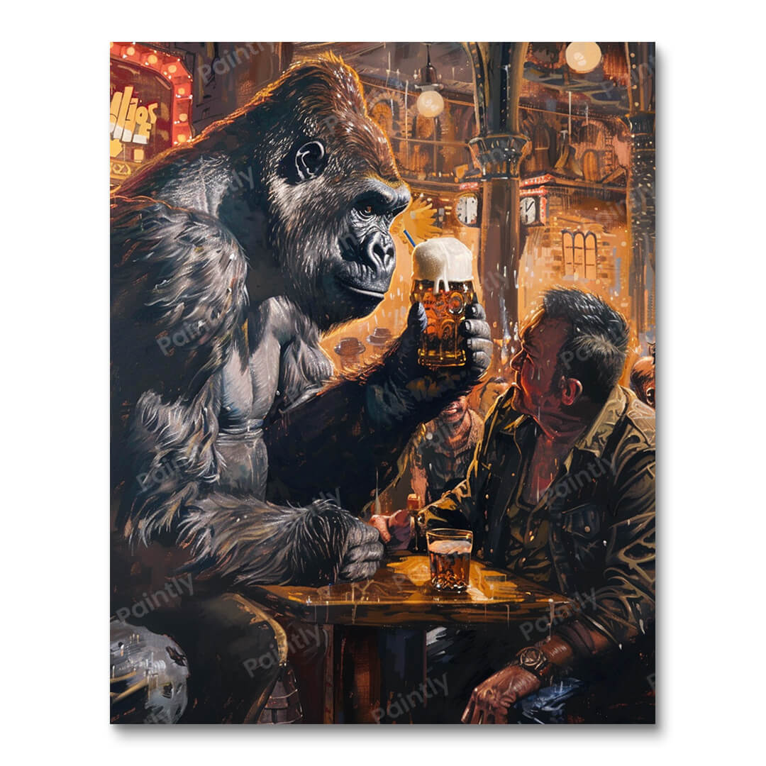 Gorilla After a Long Day's Work