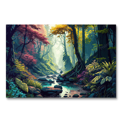 Tranquil Misty Jungle Hideaway