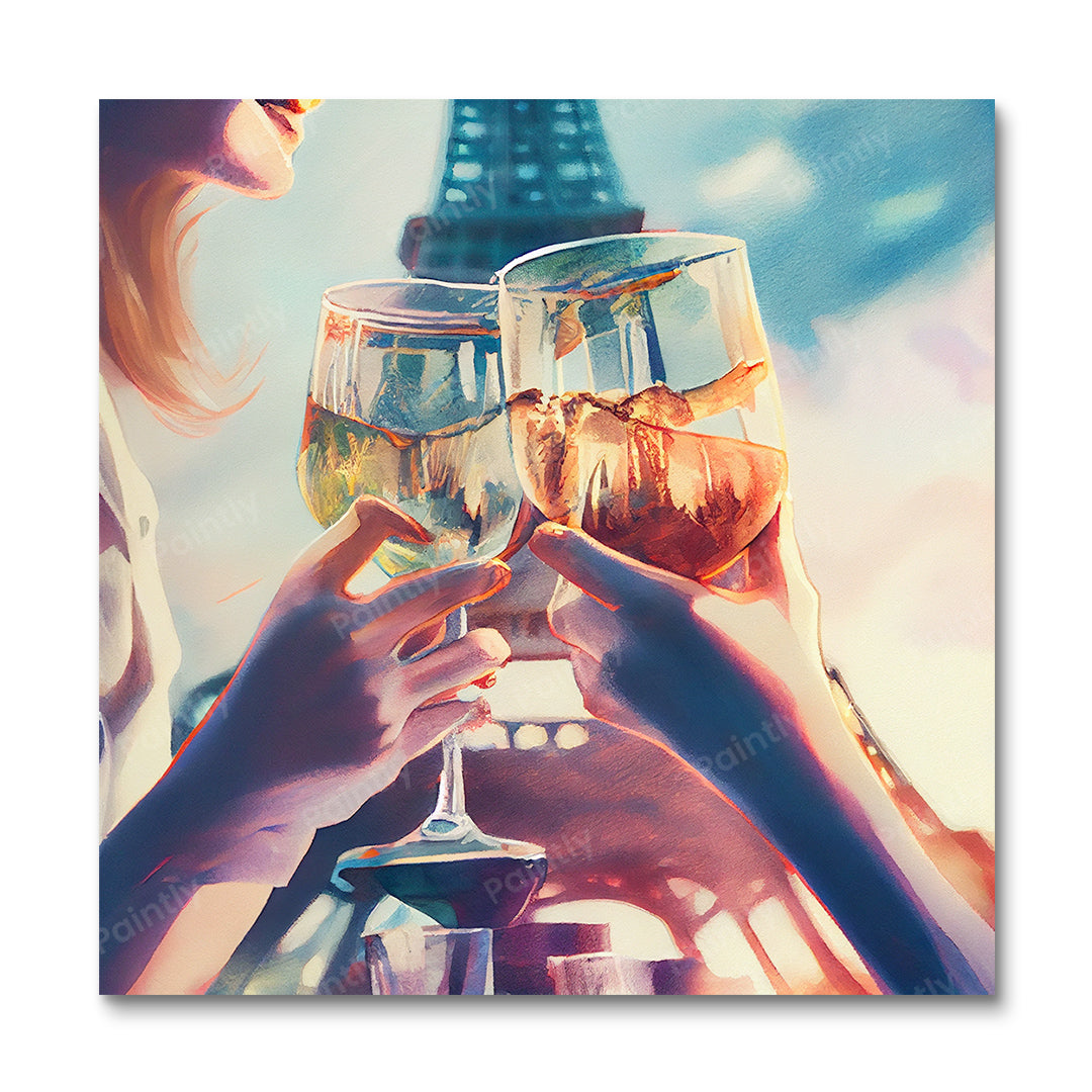 Celebration by the Eiffel Tower II