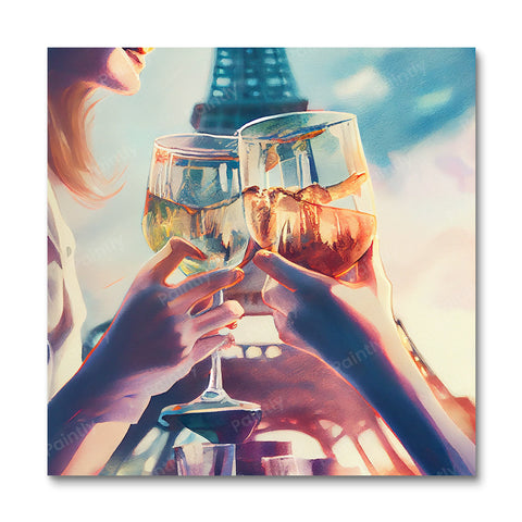Celebration by the Eiffel Tower II