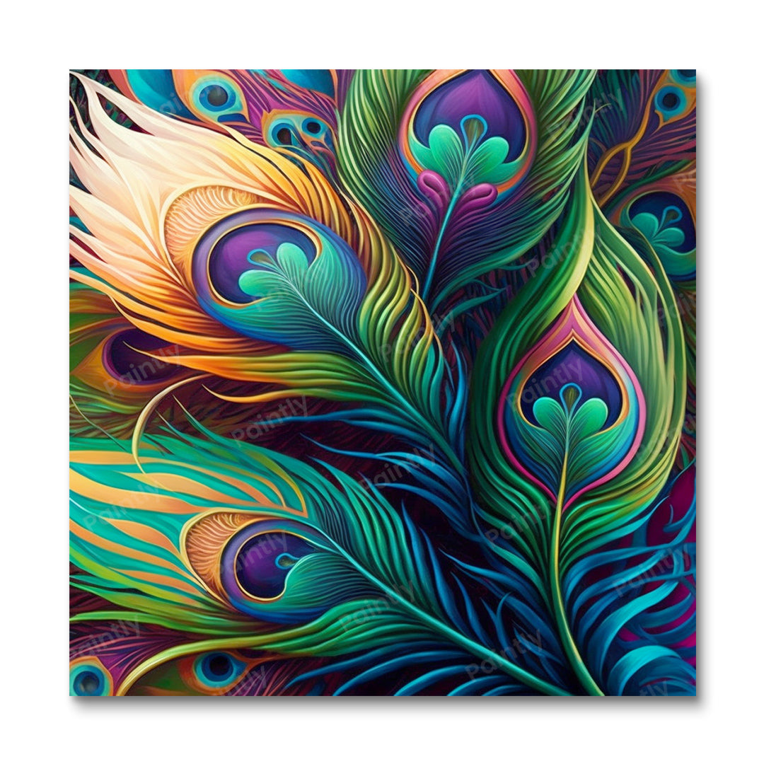Peacock Feathers I