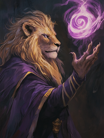 Magical Lion Powerful Aura