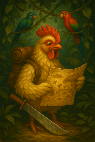Explorer Chicken in the Jungle