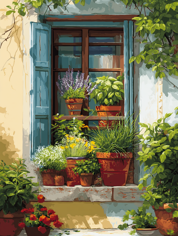 Window Box Herb Garden